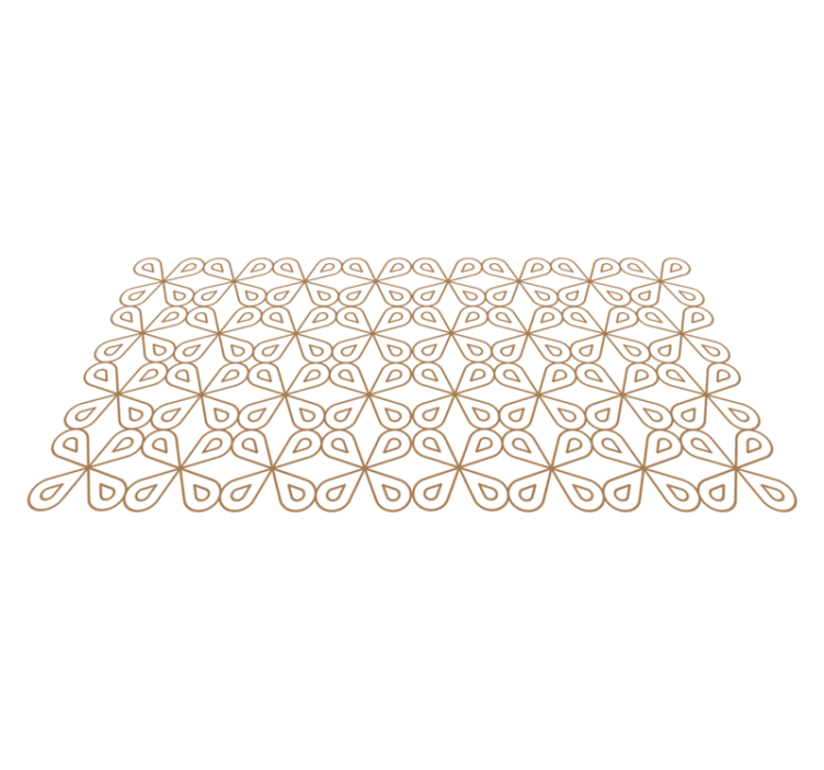 Tappeto vinile piastrelle sottile motivo a foglia - TenStickers