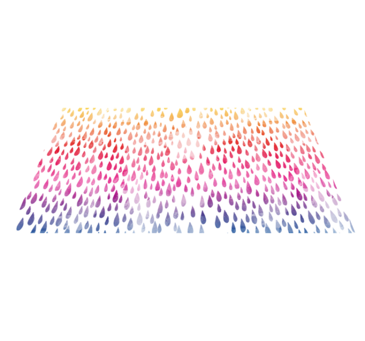 Tappeto vinile motivi modello a goccia - TenStickers