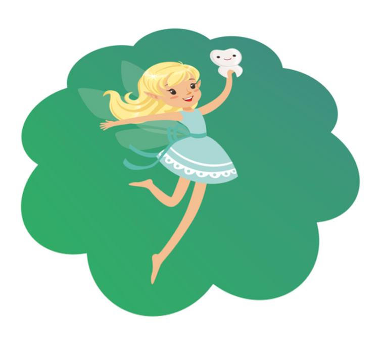 Tappeto vinile per bambini fantasia della fatina dei denti - TenStickers