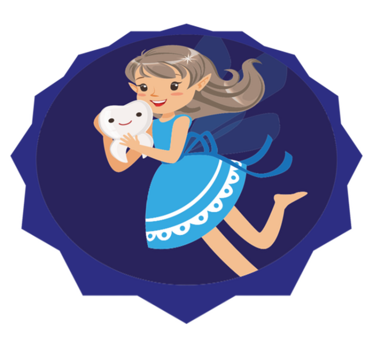 Tappeto vinile per bambini avventura della fatina dei denti - TenStickers