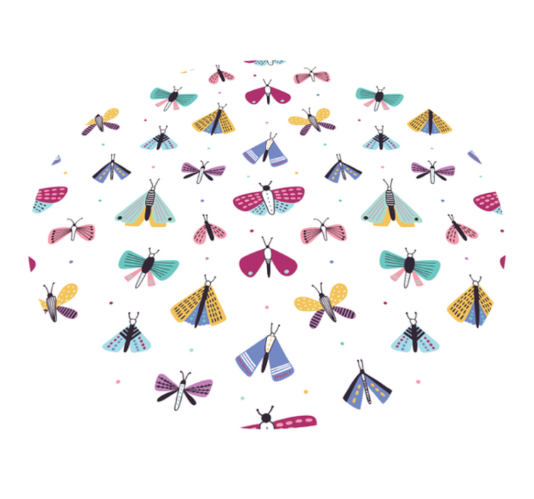 Tappeto vinile bebé collezione di insetti colorati - TenStickers