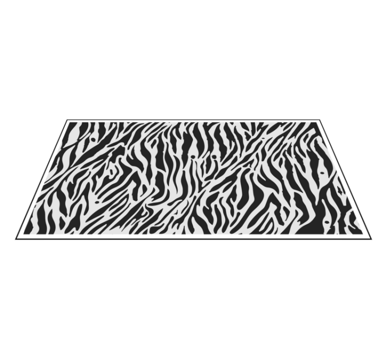 Tappeto vinile stampa animale a righe zebra - TenStickers