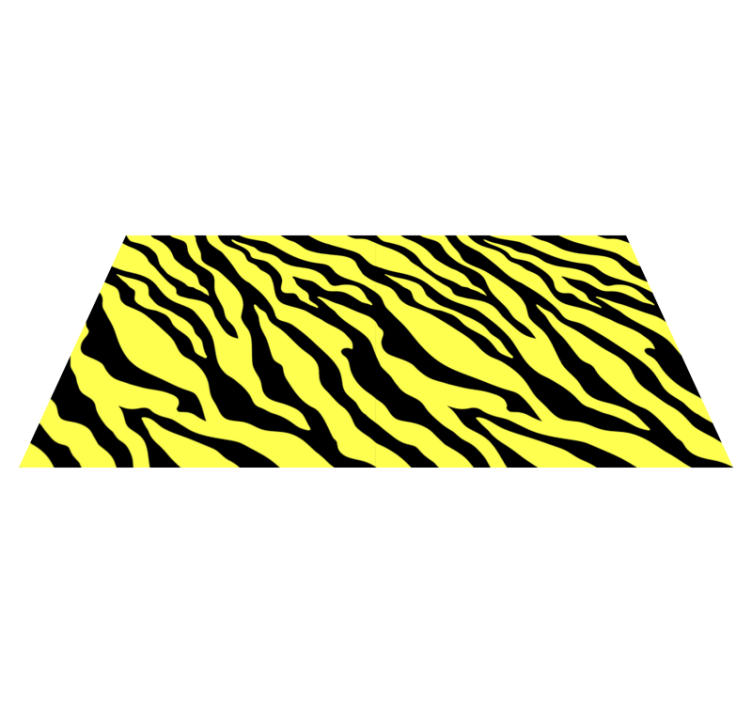 Tappeto vinile stampa animale motivo zebra gialla - TenStickers