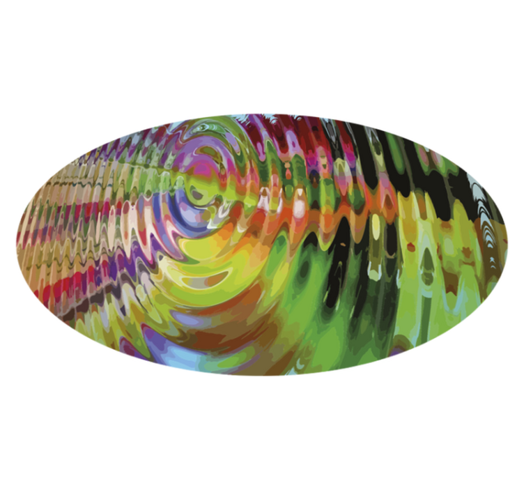 Tappeti vinile motivi motivo ondulato colorato - TenStickers