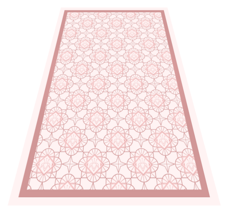 Tappeto vinile bebé geometria floreale - TenStickers