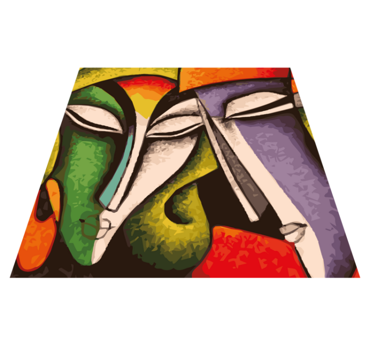 Tappeto pvc cucina moderno volti d'arte - TenStickers