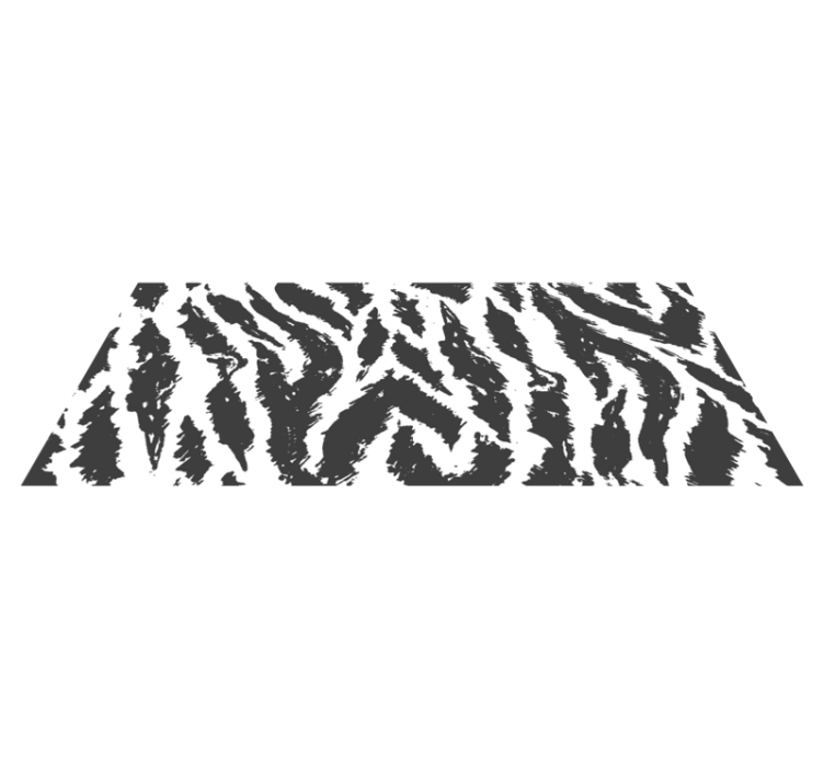 Tappeto in vinile stile zebrato - TenStickers