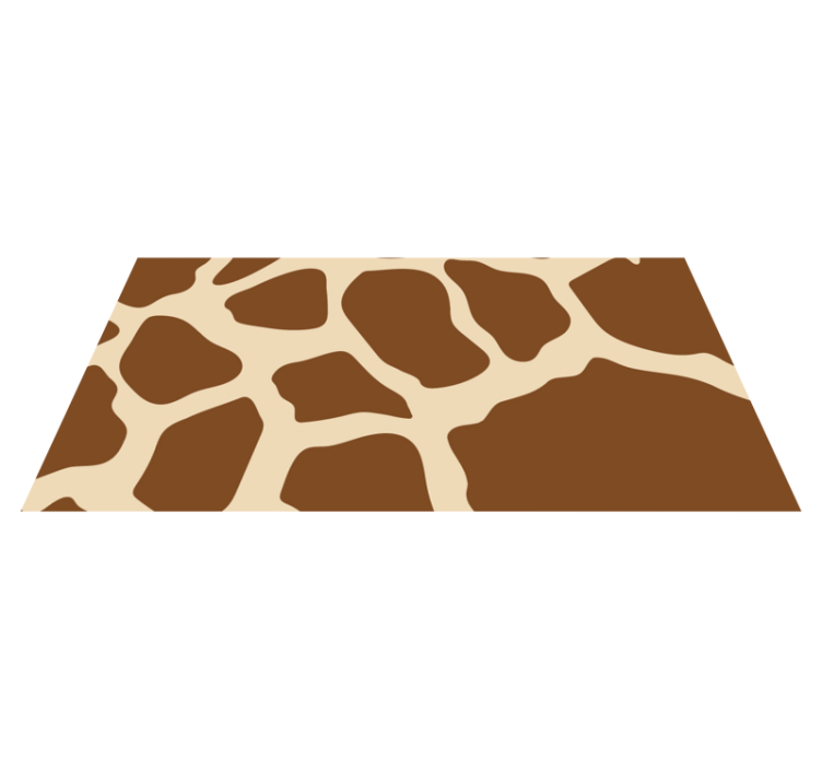 Tappeto vinile stampa animale stile modello giraffa - TenStickers