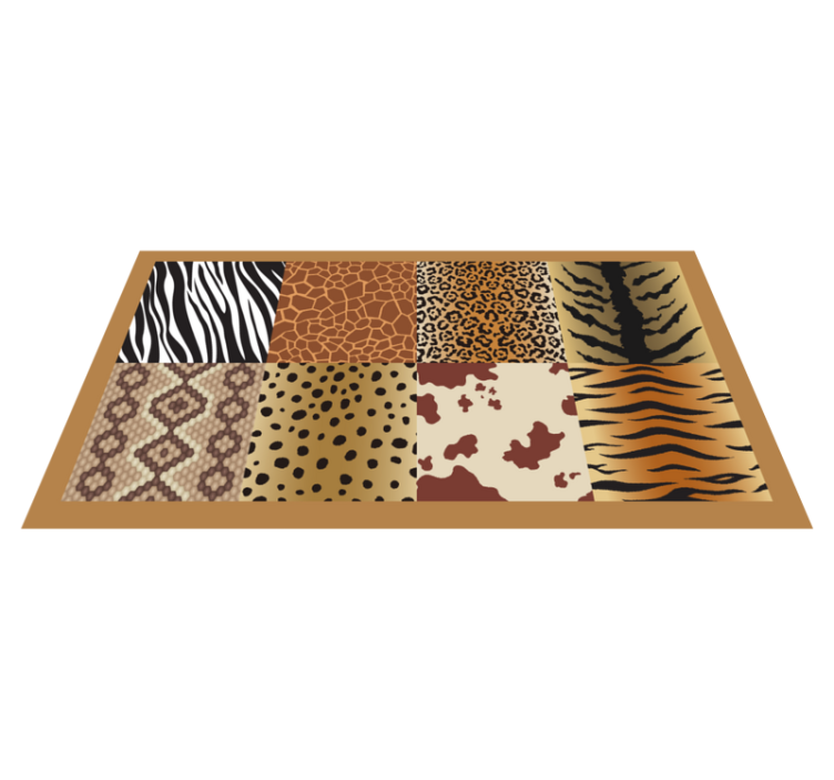 Tappeto vinile stampa animale modelli in stile safari - TenStickers