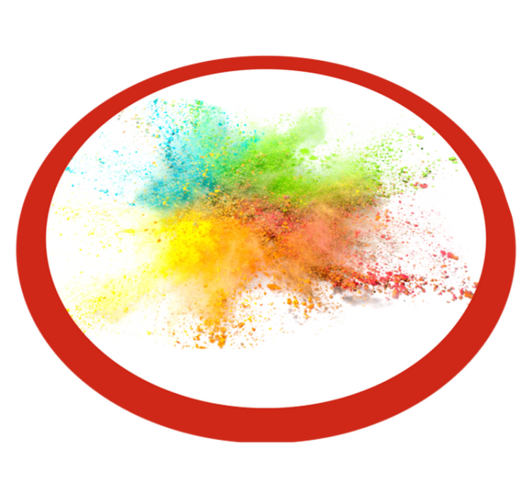 Tappeto vinile camera da letto effetto esplosione colorata - TenStickers