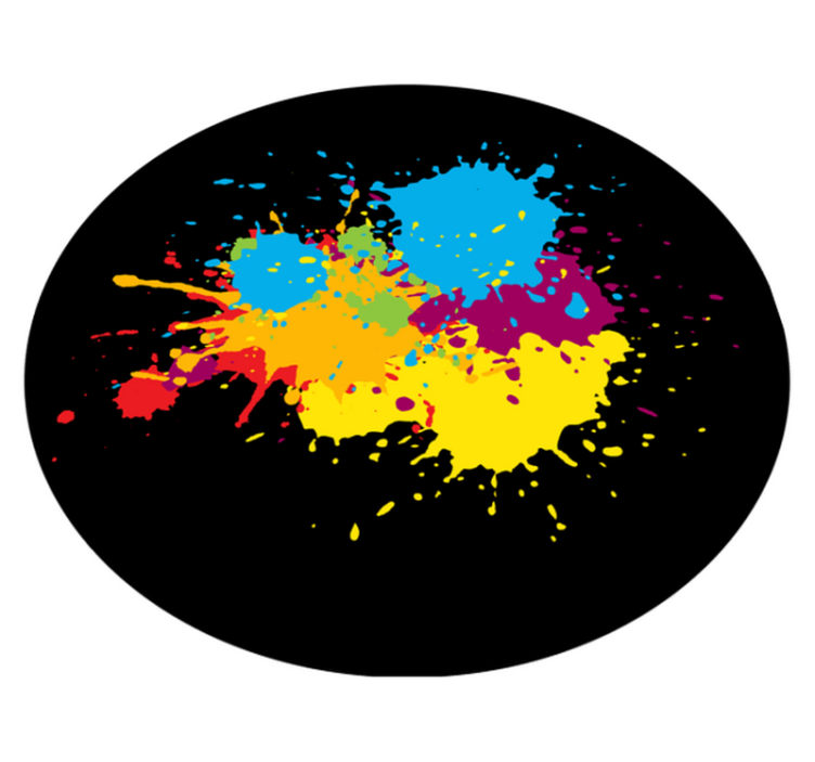 Tappeto vinile per ragazzi macchie colorate - TenStickers