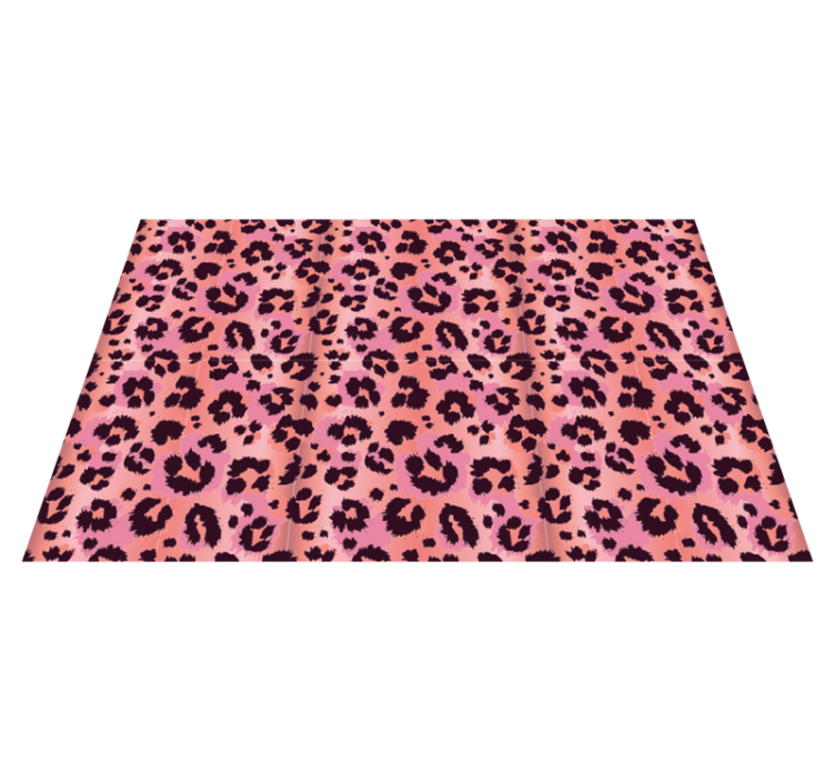 Tappeto vinile stampa animale leopardo rosa - TenStickers