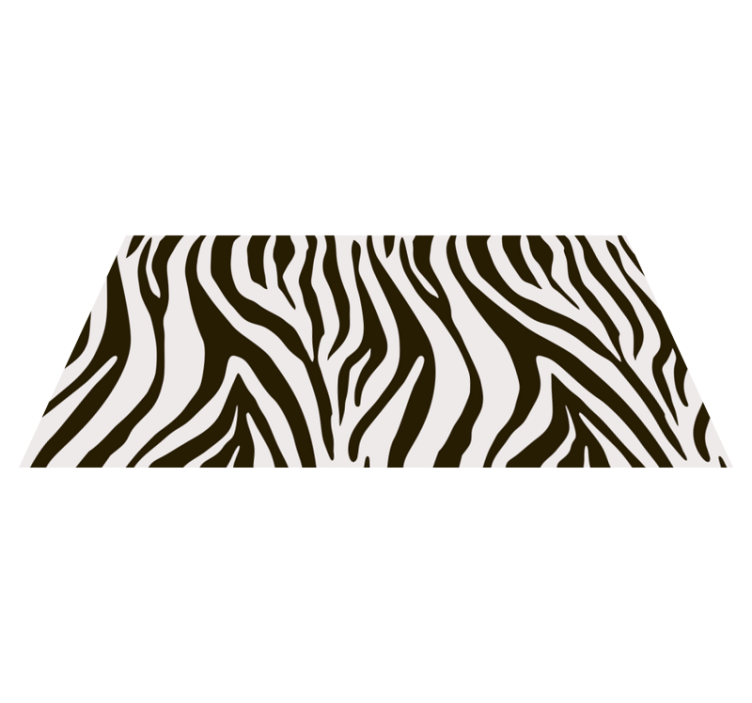 Tappeto vinile stampa animale motivo strisce zebra - TenStickers