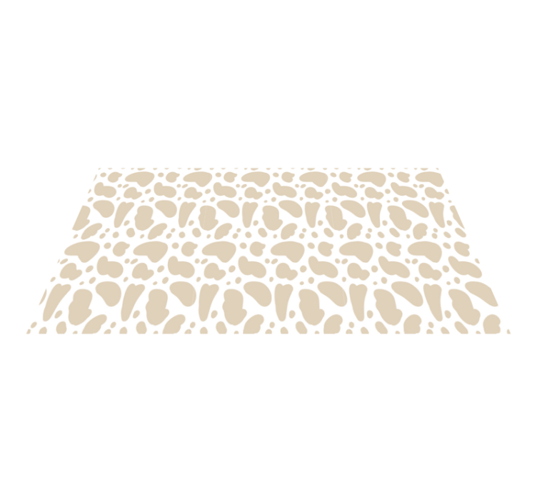 Tappeto vinile stampa animale macchie di giraffa beige - TenStickers