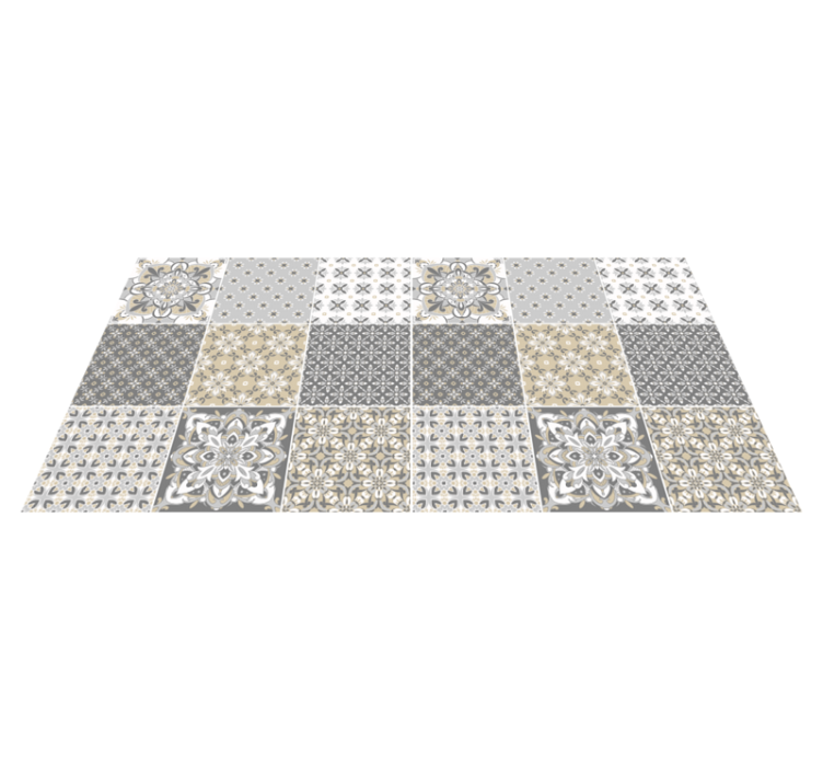 Tappeto pvc cucina con piastrelle in stile marocchino - TenStickers