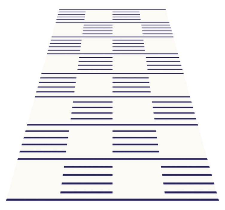 Tappeto in vinile soggiorno eleganti motivi lineari - TenStickers