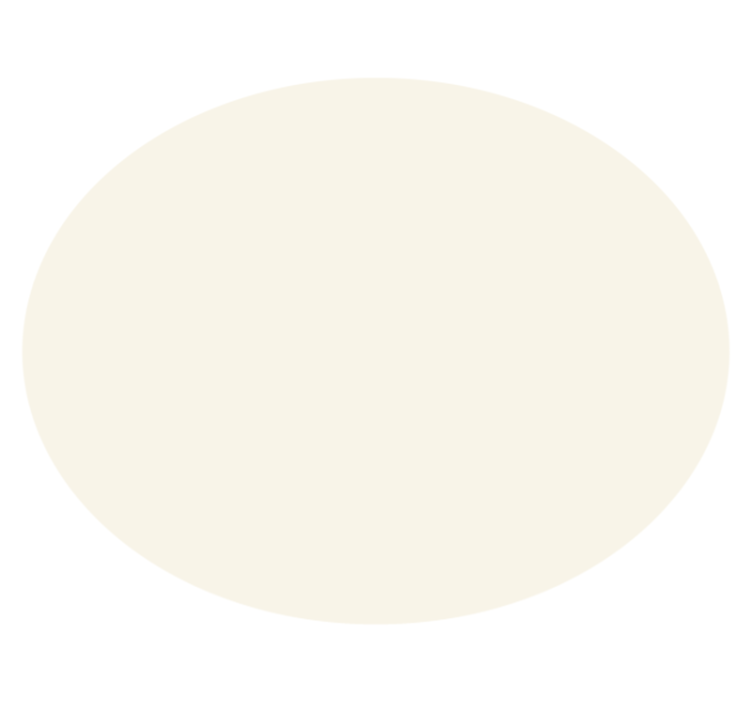 Tappeto vinile rotondo crema morbida - TenStickers