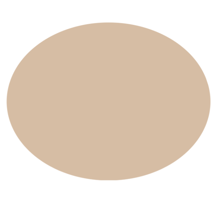 Tappeto vinile rotondo tonalità beige tenue - TenStickers