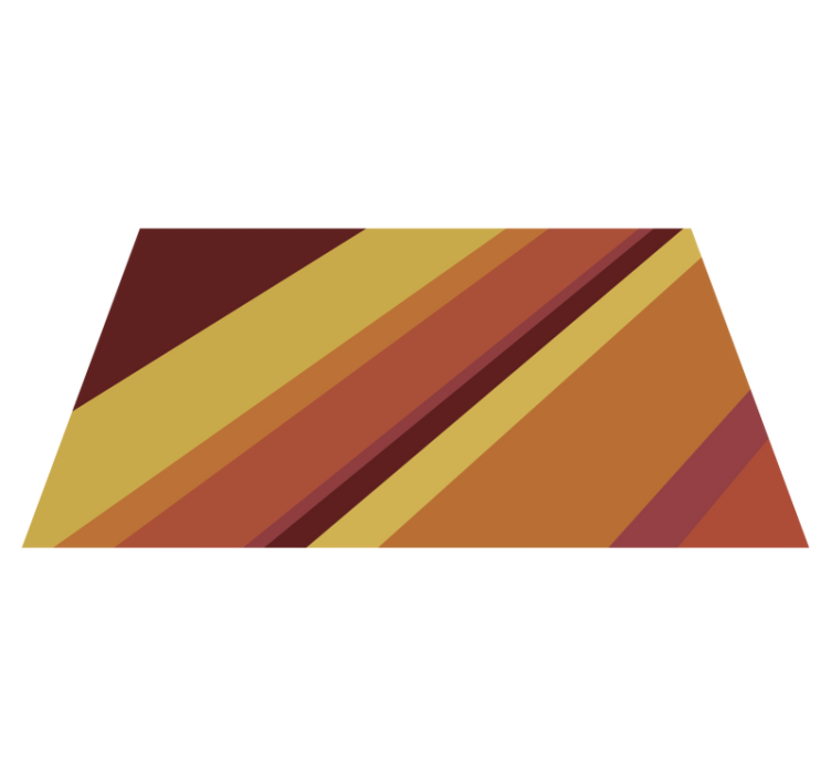 Tappeto vinile vintage calde strisce retrò - TenStickers