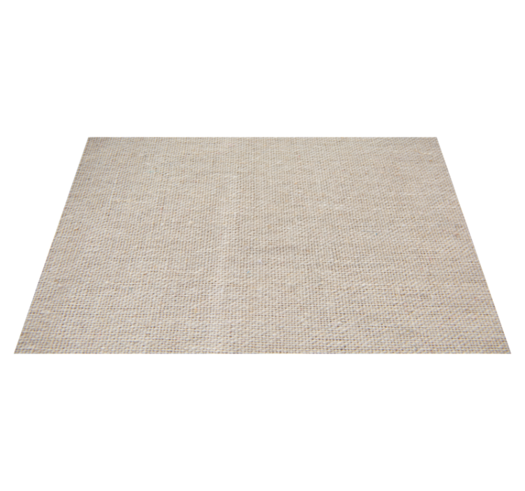 Tappeto in vinile stile nordico Trama di cotone beige naturale - TenStickers