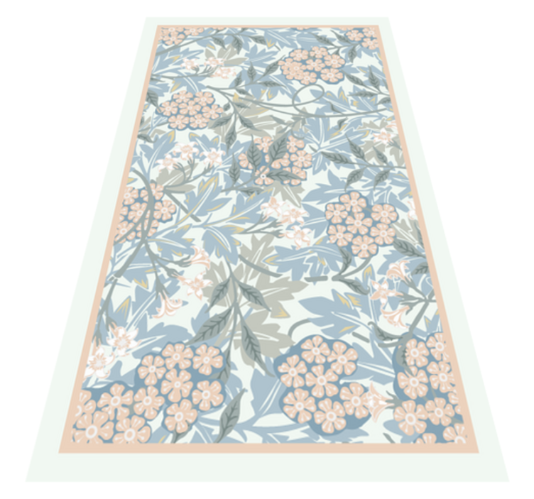 Tappeto vinile fiori stile botanico floreale - TenStickers