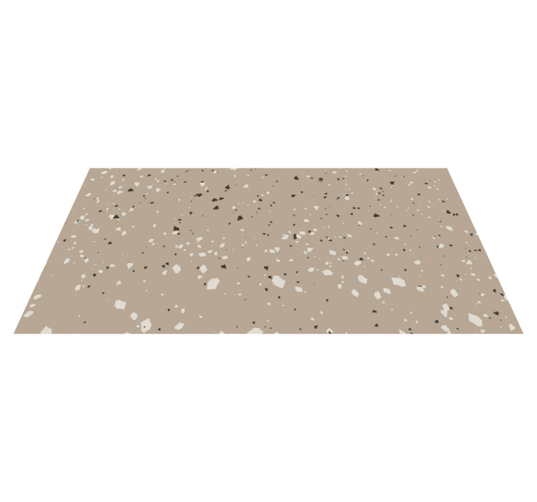 Tappeto vinile effetto marmo modello terrazzo neutro - TenStickers
