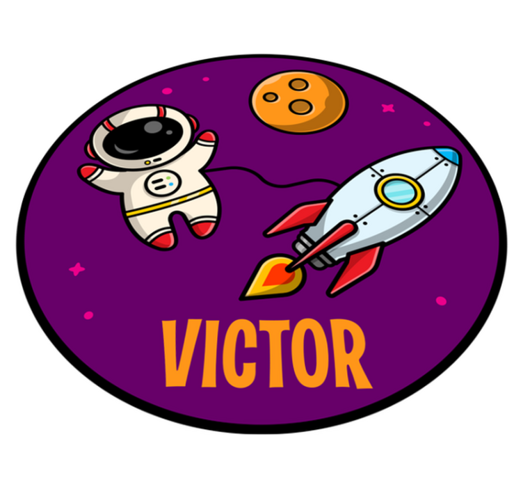 Tappeto vinile per bambini spedizione con nome - TenStickers