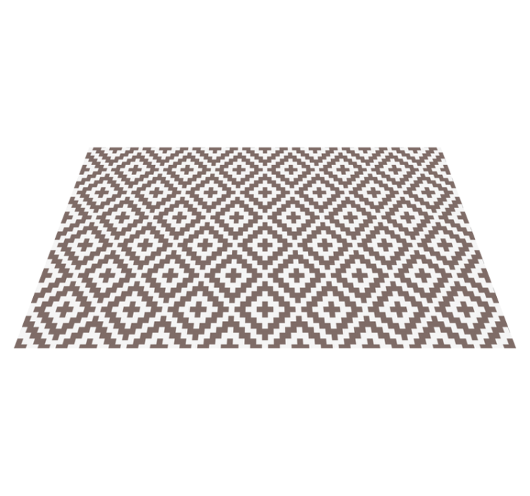 Tappeto pvc cucina diamanti grigi geometrici - TenStickers