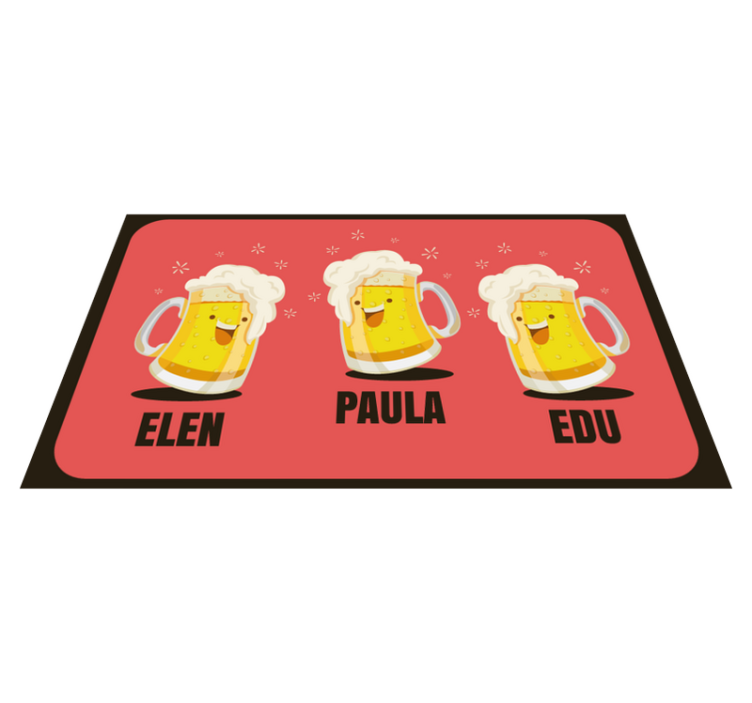 Zerbino pvc boccali di birra personalizzati - TenStickers