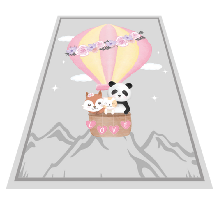 Tappeto vinile per bambini amore di aria calda - TenStickers