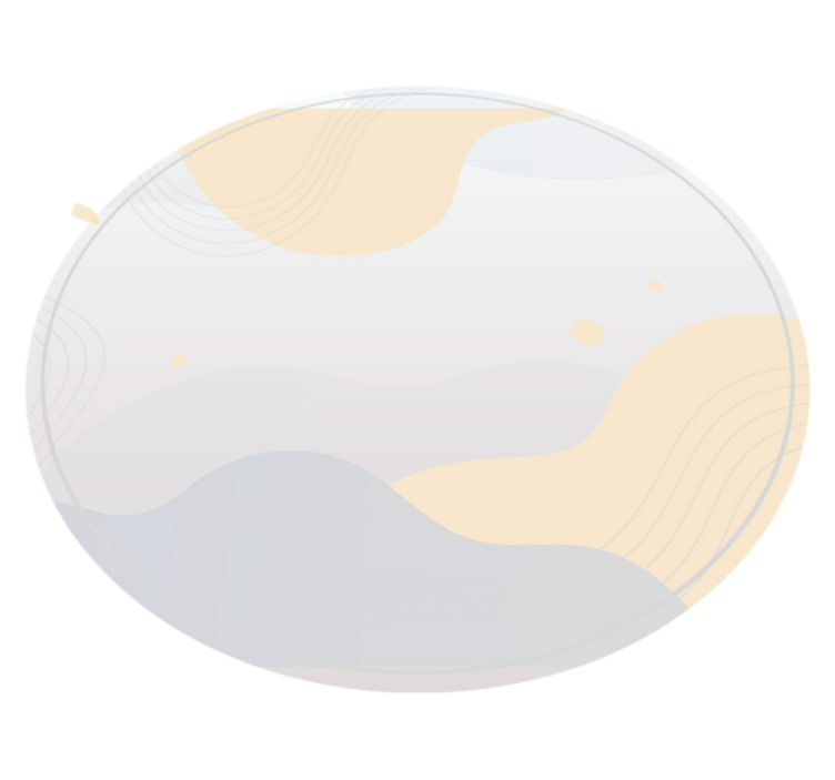 Tappeto vinile minimalista delicati motivi ondulati - TenStickers