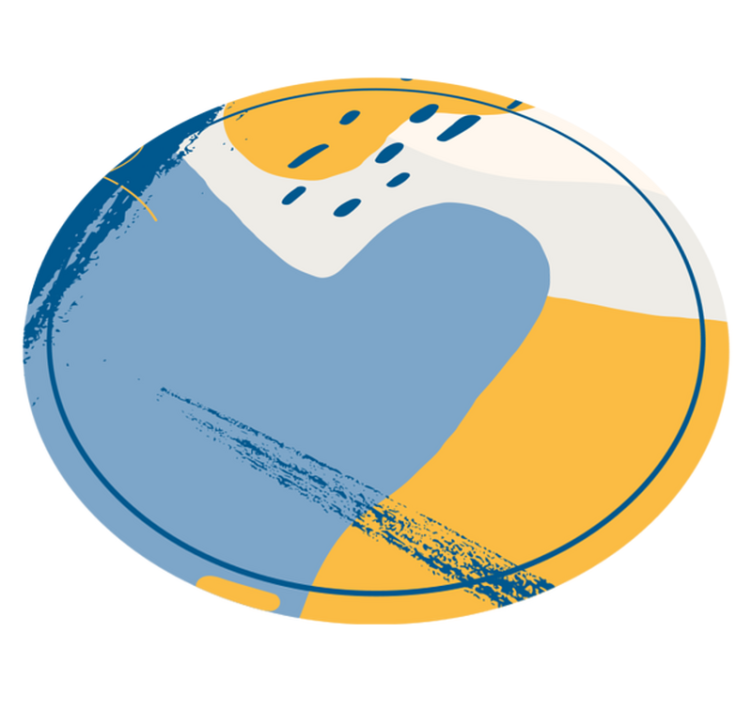 Tappeto vinile effetto pietra arte circolare - TenStickers