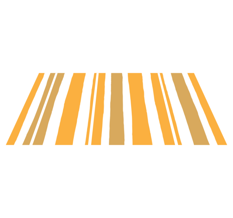 Tappeto vinile strisce linee arancioni calde - TenStickers