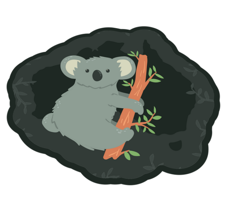 Tappeto vinile animali simpatico ciondolo a forma di koala - TenStickers