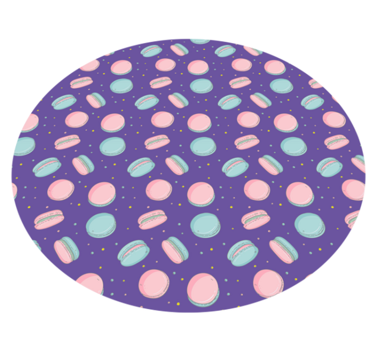 Tappeto vinile per bambini modello di macaron colorato - TenStickers