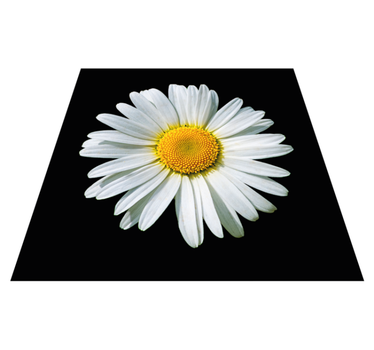 Tappeto vinile fiori fiore di margherita - TenStickers