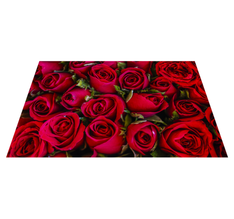 Zerbino pvc rose rosse vibranti - TenStickers