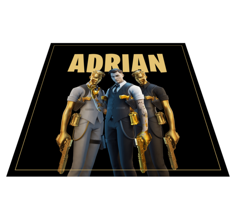 Tappeto vinile per ragazzi personaggi trio personalizzati - TenStickers