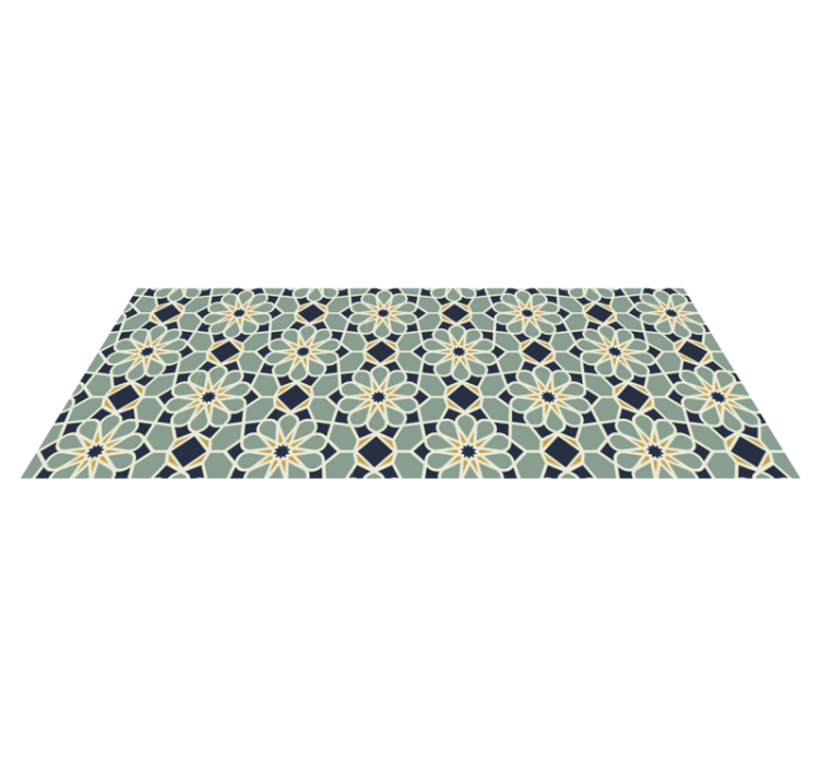 Tappeto vinile mosaico motivo geometrico sofisticato - TenStickers