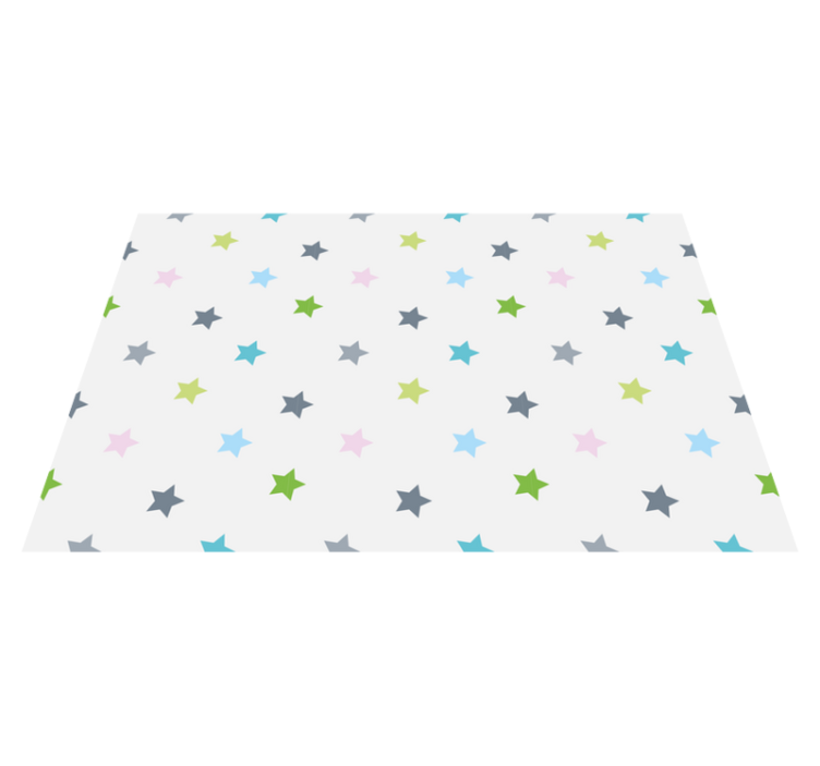 Tappetto vinile stelle colori minimalisti - TenStickers