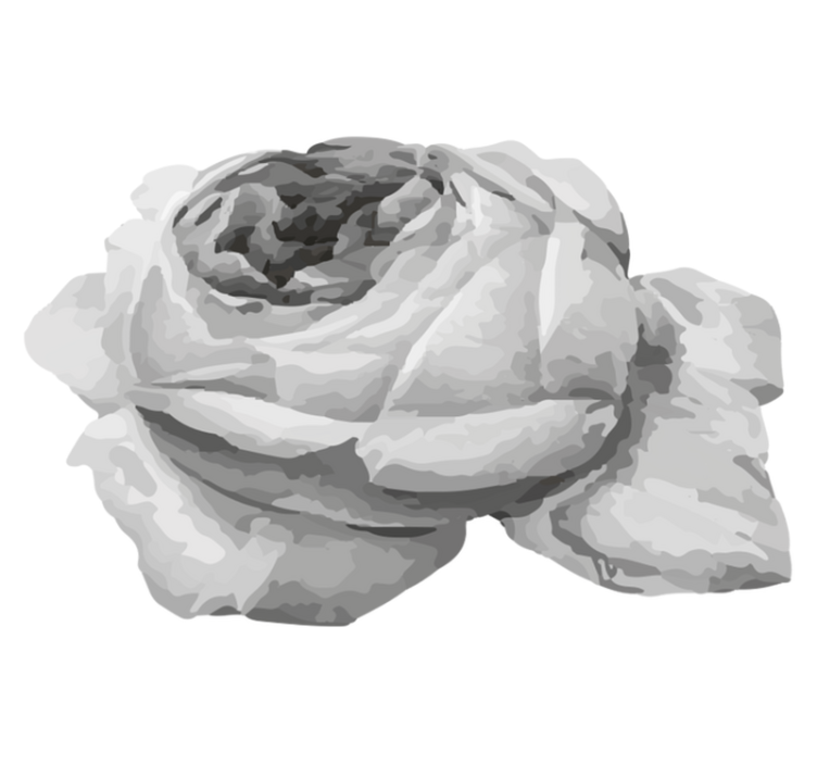 Tappeto vinile fiori fiore di rosa - TenStickers