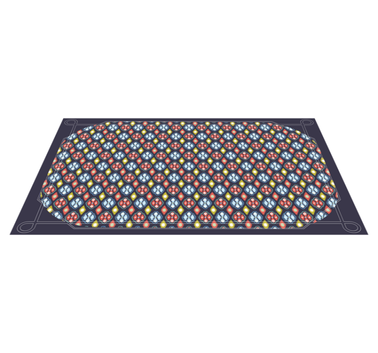 Zerbino pvc composizione di mosaico colorato - TenStickers