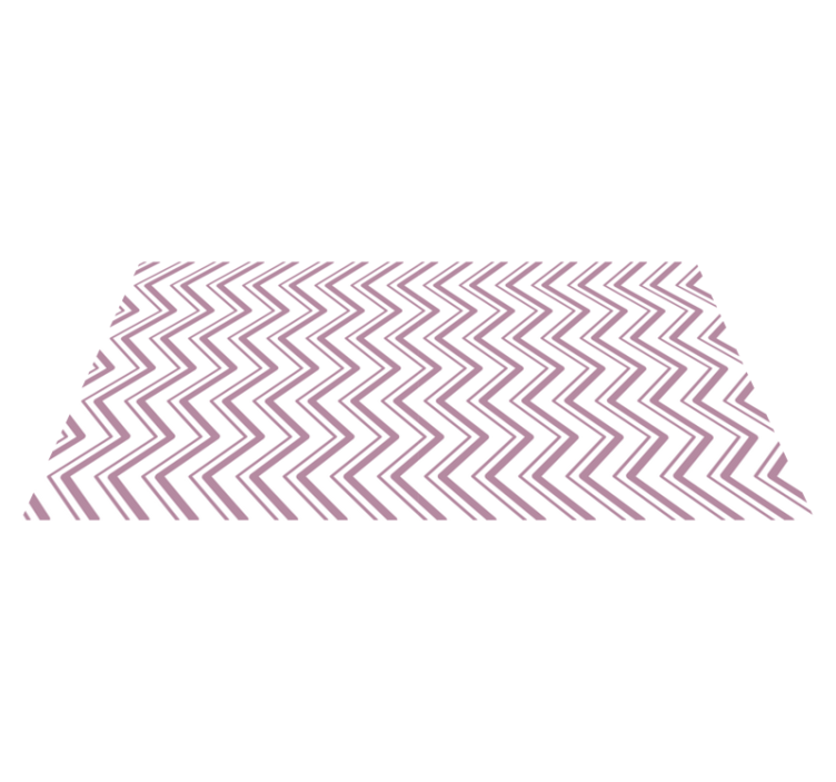 Tappeto vinile geometrico concetto di zigzag a chevron - TenStickers