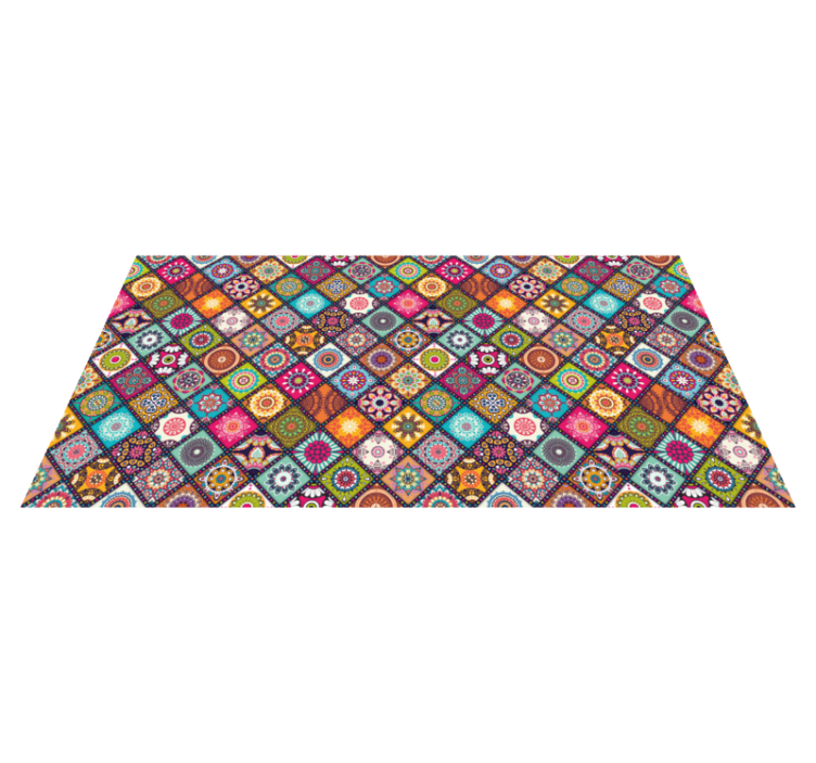 Tappeto vinile piastrelle vibrante decorativo - TenStickers