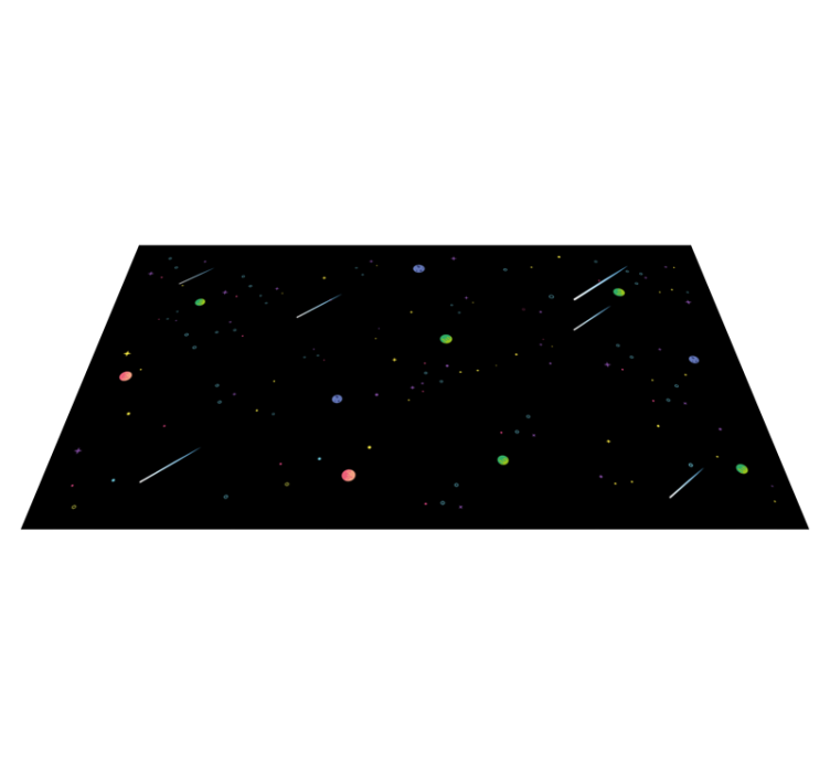 Tappetto vinile stelle cielo stellato cosmico - TenStickers