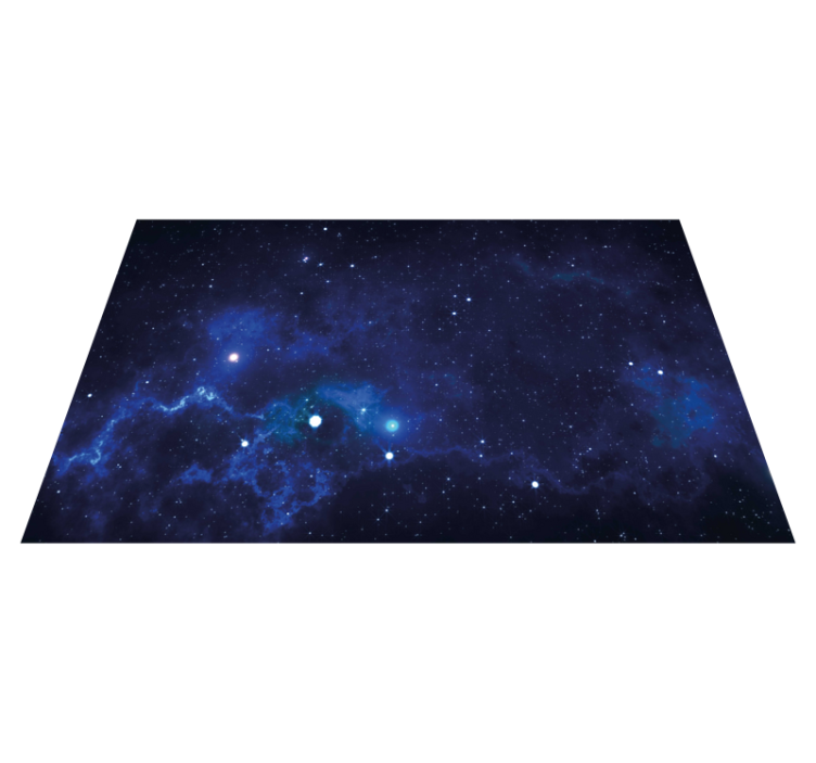 Tappetto vinile stelle scena della nebulosa cosmica - TenStickers