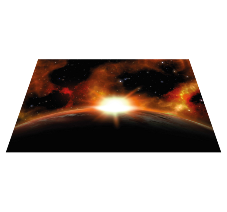 Tappetto vinile stelle bagliore dell'alba celeste - TenStickers
