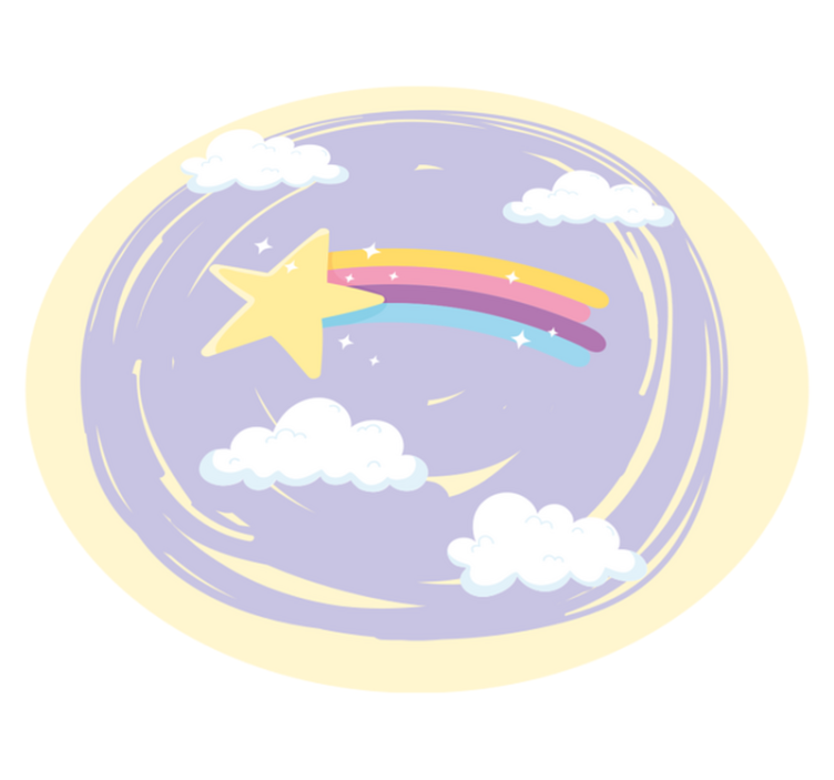 Tappeto vinile per bambini magia del cielo notturno - TenStickers