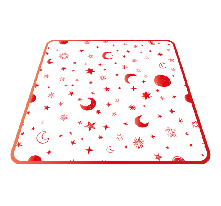 Tappetto vinile stelle elementi celestiali - TenStickers