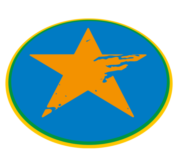 Tappeto vinile per bambini accento stella blu - TenStickers